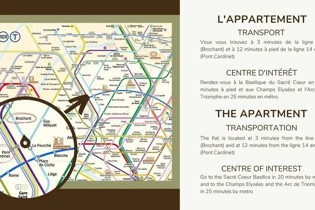 6pers #3 Bedrooms #2 Bathrooms#paris 17eme Apartment *